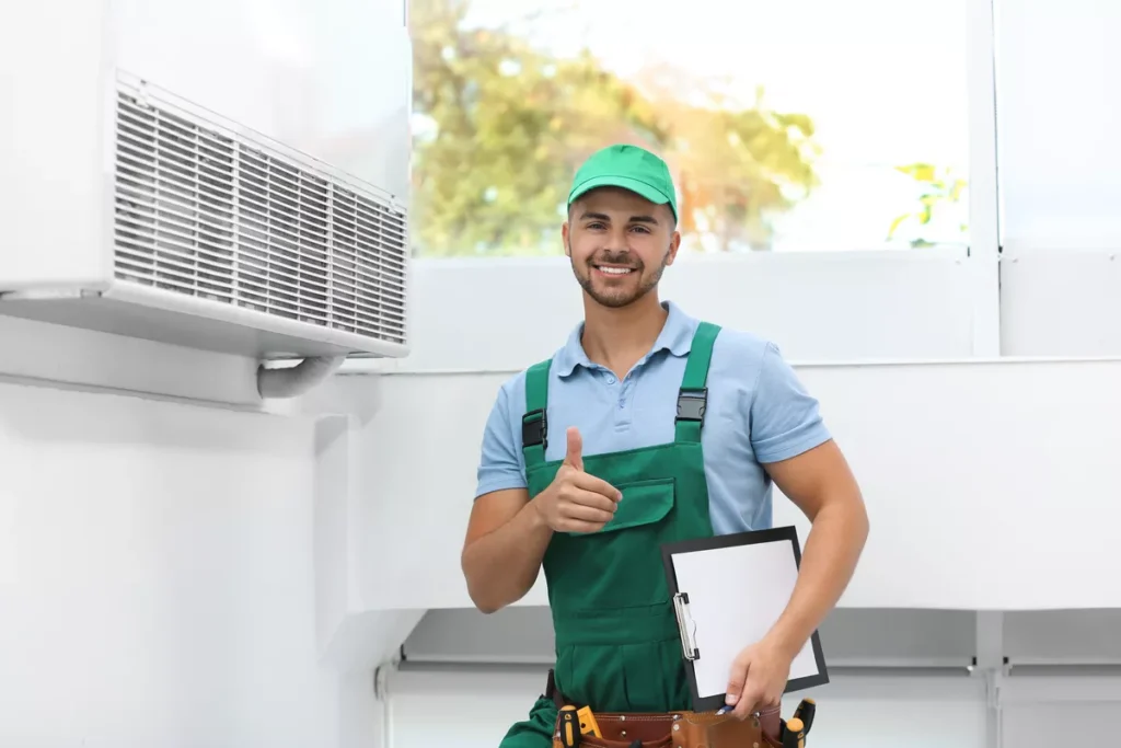 certified hvac technician thumbs up durham nc